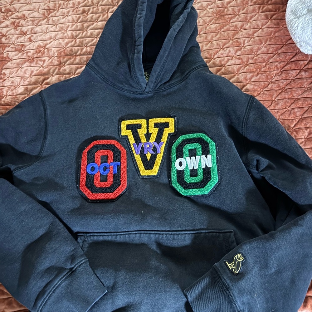 OVO Black Hoodie with Gold Owl Logo
